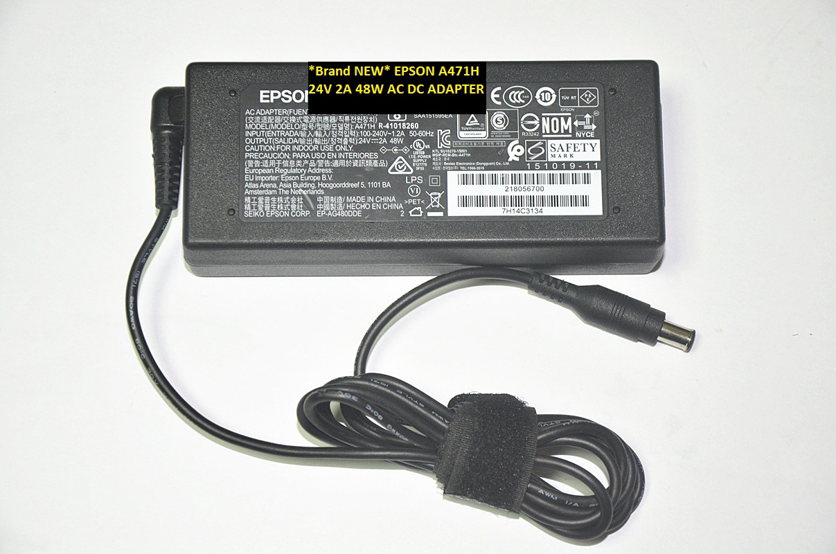 *Brand NEW* EPSON AC100-240V A471H 24V 2A 48W AC DC ADAPTER